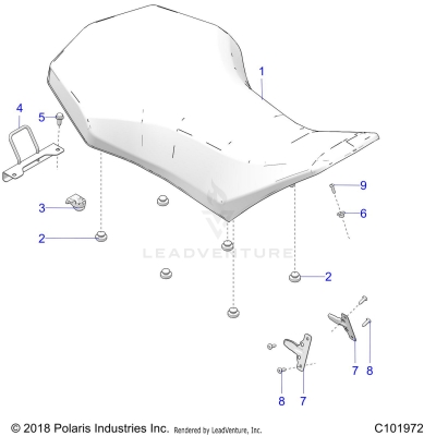 BODY, SEAT - A25SXZ85A9/AM/AP (C101972)