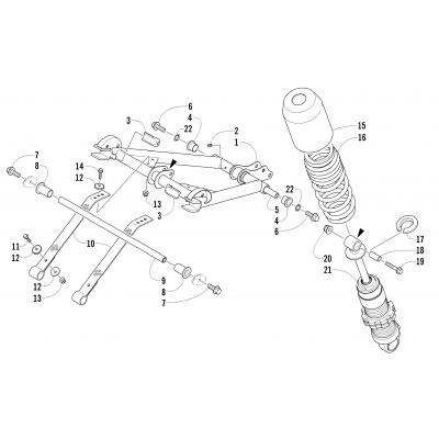 REAR SUSPENSION FRONT ARM ASSEMBLY