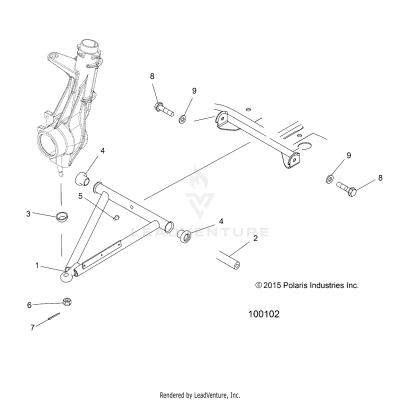 SUSPENSION, A-ARM and STRUT MOUNTING - A17SAH50A5 (100102)