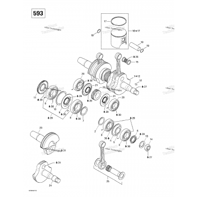 Crankshaft And Pistons (593)