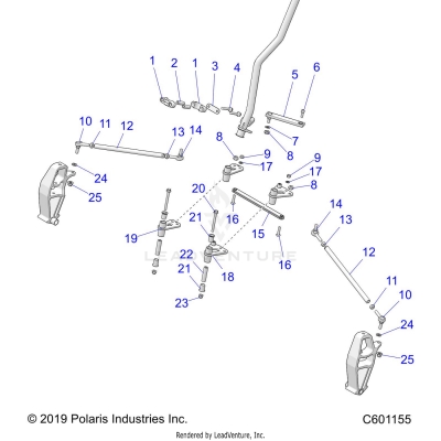 STEERING, LOWER - S20EKL8RS (C601155)