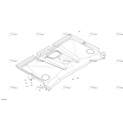 Enclosure Cab - Roof