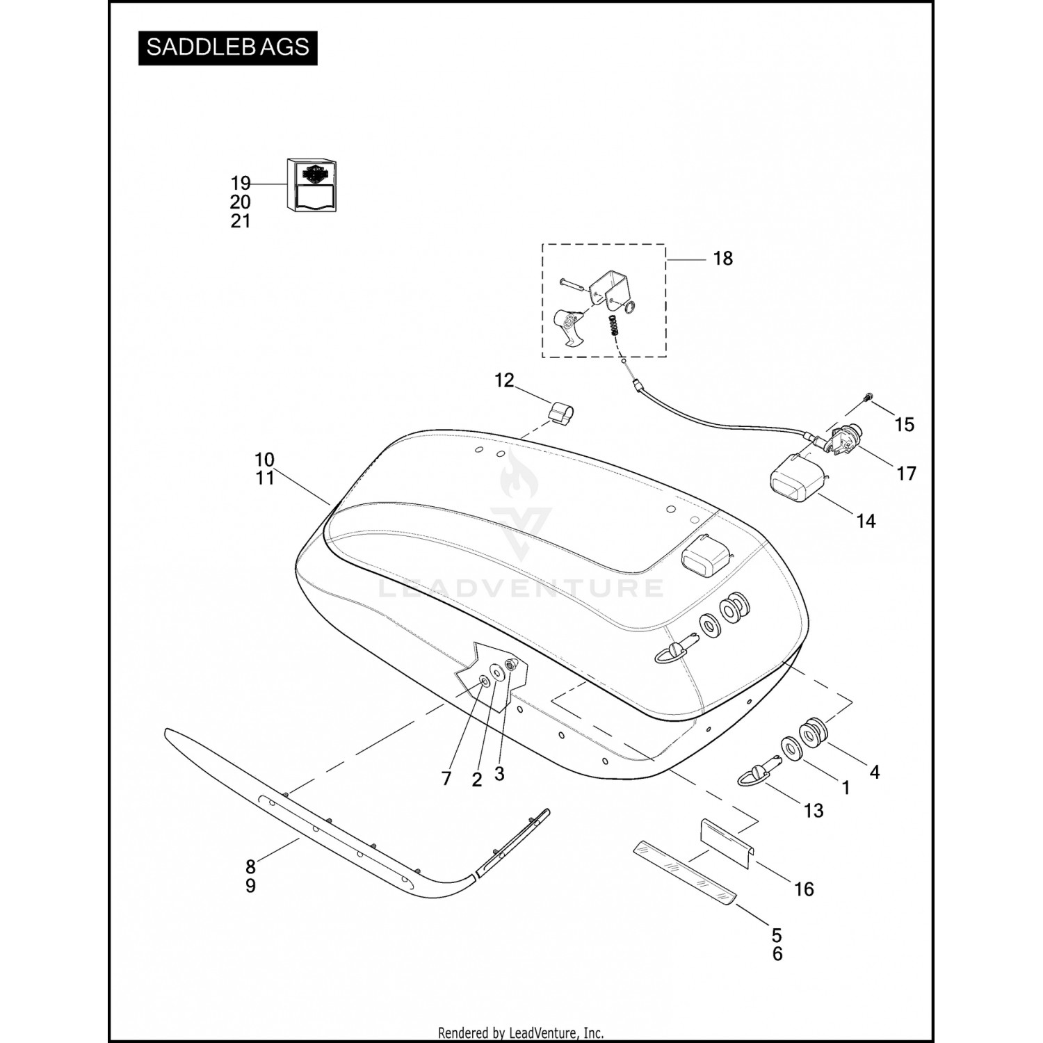 91411-04 Harley Davidson - LATCH & SPRING KIT RIGHT Not Available