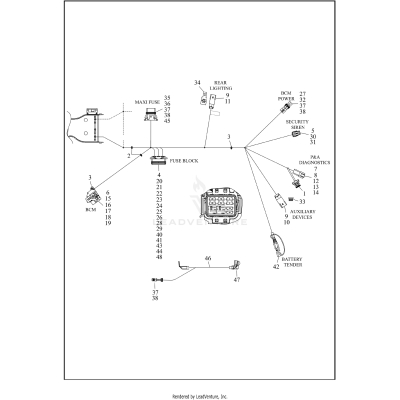 WIRING HARNESS, MAIN, ABS - FLHT, FLHX, FLHXS (8 OF 8)