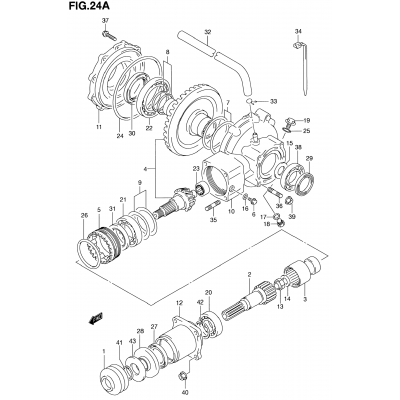 FINAL BEVEL GEAR (REAR)(MODEL K1)