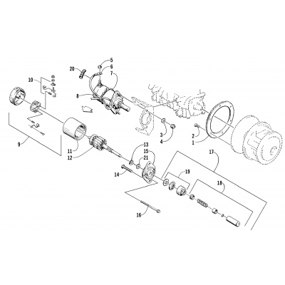 ELECTRIC START ASSEMBLY - STARTER MOTOR