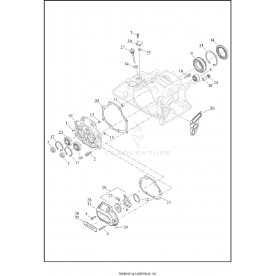 TRANSMISSION BEARINGS AND COVERS