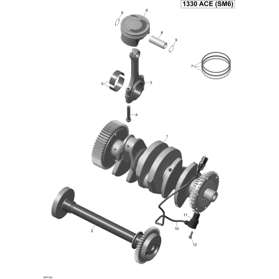 01- Crankshaft, Pistons And Balance Shaft _02R1534
