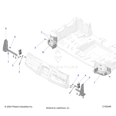 BODY, TAILGATE BRACKETS - A25SZE57C2/E2 (C102448)