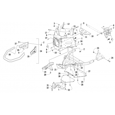 FRONT BUMPER AND FRAME ASSEMBLY