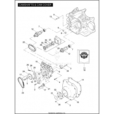 CAMSHAFTS & CAMSHAFT COVER - TWIN CAM 110™