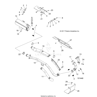ENGINE, EXHAUST - A19SUE57D5 [101446]