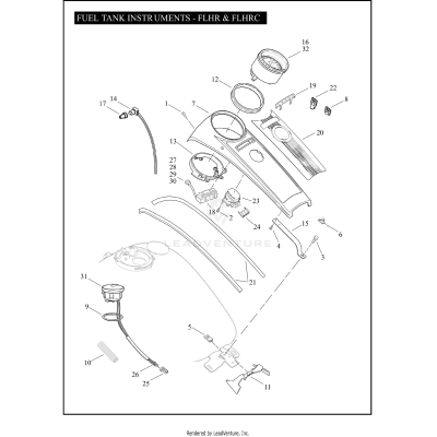 FUEL TANK INSTRUMENTS - FLHR & FLHRC