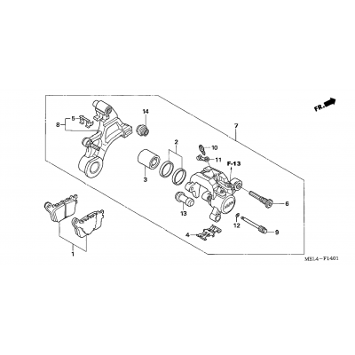 REAR BRAKE CALIPER (2)