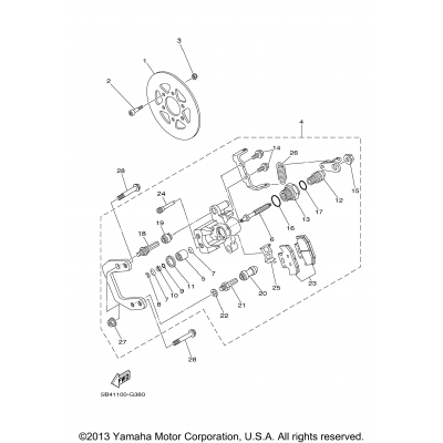 Rear Brake Caliper 2