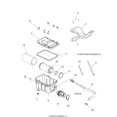 ENGINE, AIR INTAKE SYSTEM - A17SES57C1/C2/C7/CL/E1/E2/E7/EL/SET57C1/C2/E1/E2 [101214]