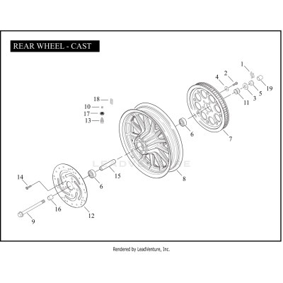REAR WHEEL - CAST
