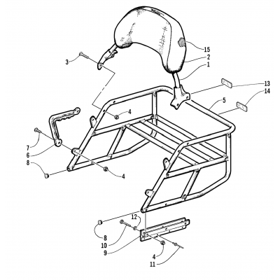 RACK AND BACKREST ASSEMBLY