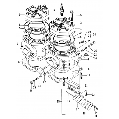 CYLINDER AND HEAD ASSEMBLY