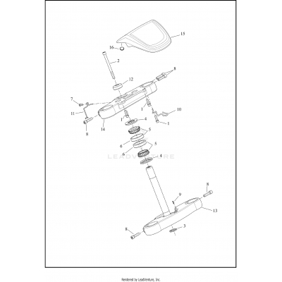 FORK BRACKETS, FRONT - FXLR