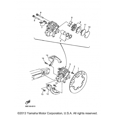 Rear Brake Caliper