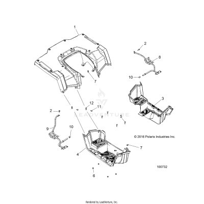 BODY, REAR CAB and FOOTWELLS - A19SJS57PU (100732)