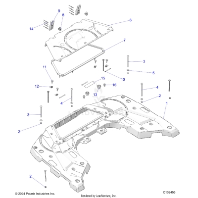 BODY, REAR RACK - A25SJE57CP/EP (C102456)