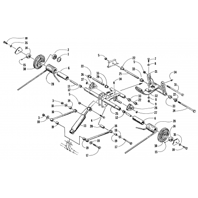 REAR SUSPENSION REAR ARM ASSEMBLY