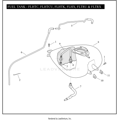 FUEL TANK - FLHTC, FLHTCU, FLHTK, FLHX, FLTRU & FLTRX