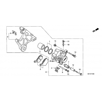 REAR BRAKE CALIPER