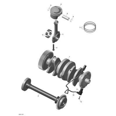 01- ROTAX - Crankshaft, Pistons and Balance Shaft