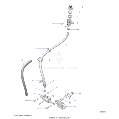BRAKES, BRAKE PEDAL and MASTER CYLINDER - A23SEK57AD (C102481)
