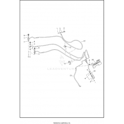 BRAKE LINES, FRONT - ABS