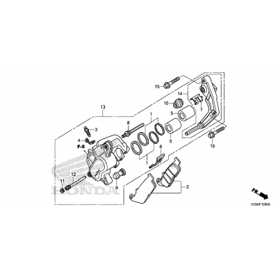 FRONT BRAKE CALIPER (STANDARD)