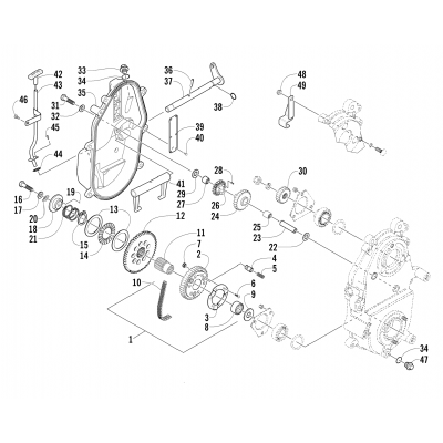 DRIVE/REVERSE DROPCASE ASSEMBLY (Optional)