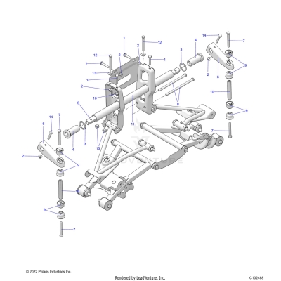 SUSPENSION, TORSION BAR - A23S6E57F1/FK (C102488)