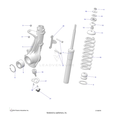 SUSPENSION, FRONT STRUT - A25SDZ57AP (C102676)
