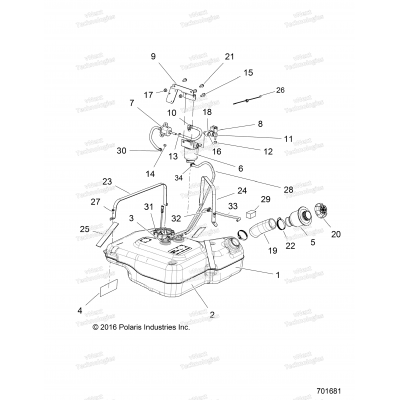 Body, Fuel Tank Asm