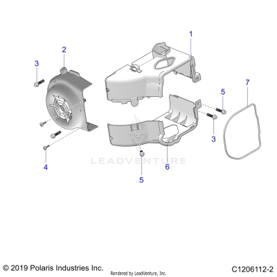 ENGINE, FAN COVER AND SHROUD - A25HBA07B5/B7 (C1206112-2)
