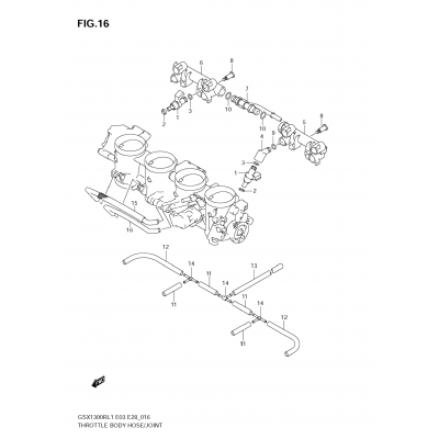 THROTTLE BODY HOSE/JOINT (E28)