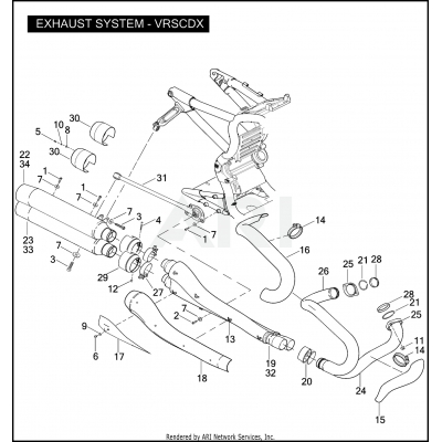 EXHAUST SYSTEM - VRSCDX