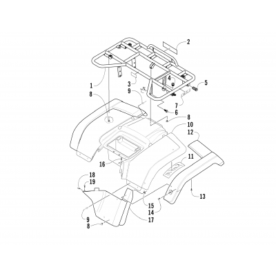 REAR BODY PANEL ASSEMBLY