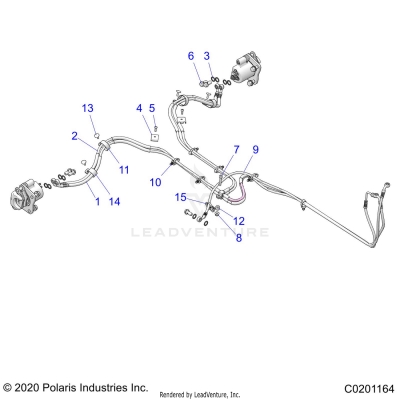 BRAKES, BRAKE LINES, REAR - A25SEE57P2/P4 (C0201164)