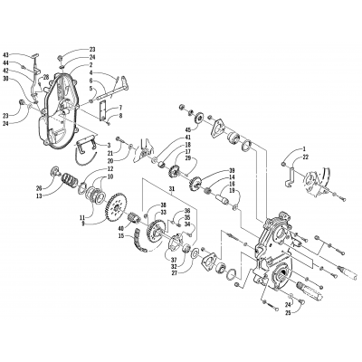 DRIVE/REVERSE DROPCASE ASSEMBLY (OPTIONAL)