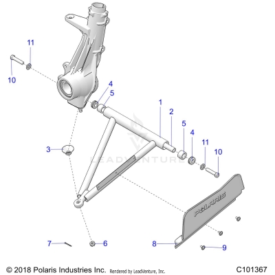 SUSPENSION, A-ARM and STRUT MOUNTING - A20SEF57C1/S57C1/C2/C5/C9/CK/CY/F1/F2/E1/E2/E5/EK [C101367]