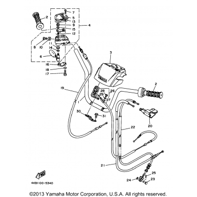 Steering Handle - Cable