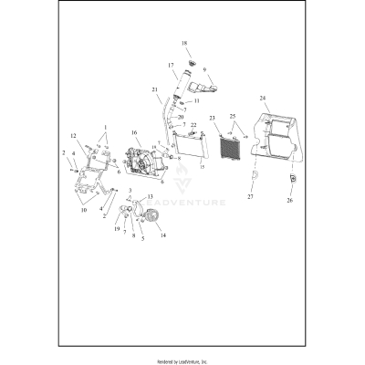 COOLANT DISTRIBUTION, CENTER-COOLED