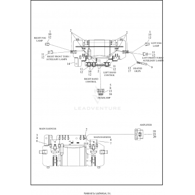 WIRING HARNESS, FAIRING -  (AUSTRALIA, CANADA, DOMESTIC, JAPAN)