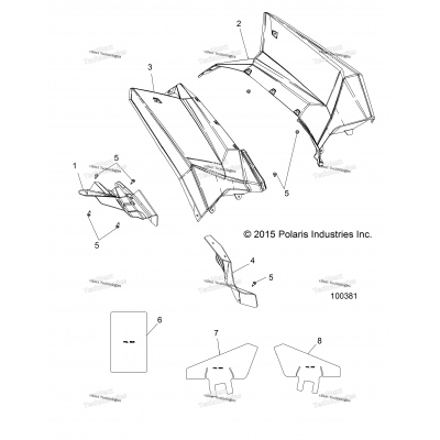 Body, Rear Cab And Heat Shields