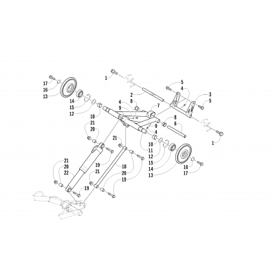 REAR SUSPENSION REAR ARM ASSEMBLY